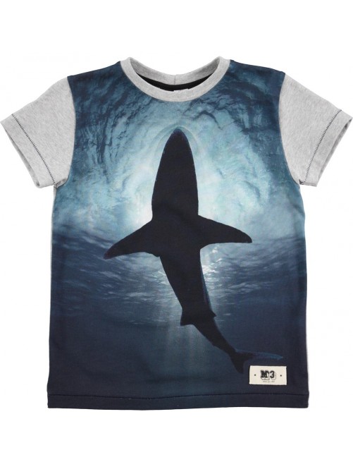 Camiseta Molo Kids Ragno Shark Silhouette