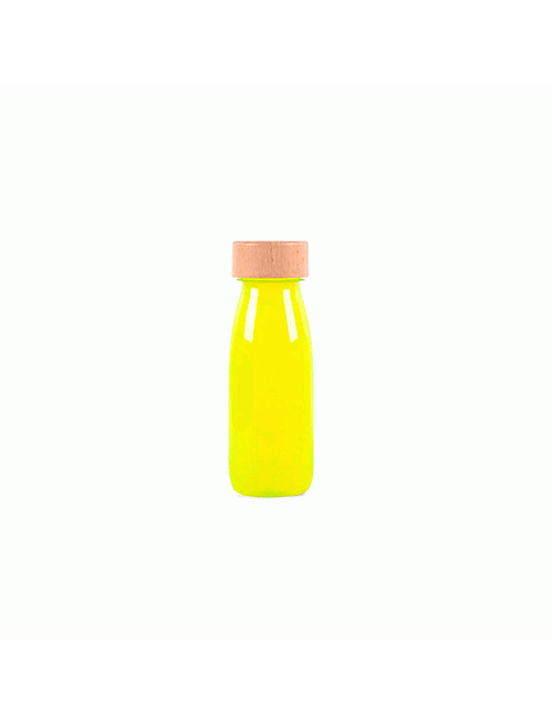 Botella-Sensorial-Float-Fluo-Yellow-fluorescentes-fosforescentes-PetitBoum-Estimulacion-Relajacion-Calma-Concentracion-Mindfulness-Bebe-Juegos-Creciendo-Puericultira-Tienda-Online-Zaragoza