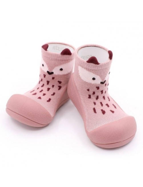 Attipas-Fox-Rosa-Zapatos-Primeros-pasos-calzado-ergonomico-Bebes-accesorios-Puericultura