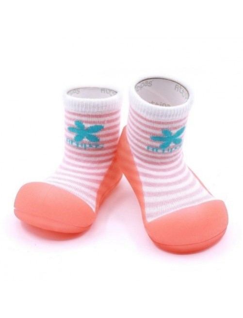 Attipas-peekaboo-peach-Zapatos-Primeros-pasos-calzado-ergonomico-Bebes-accesorios-Puericultura-Tienda-Online-Zaragoza