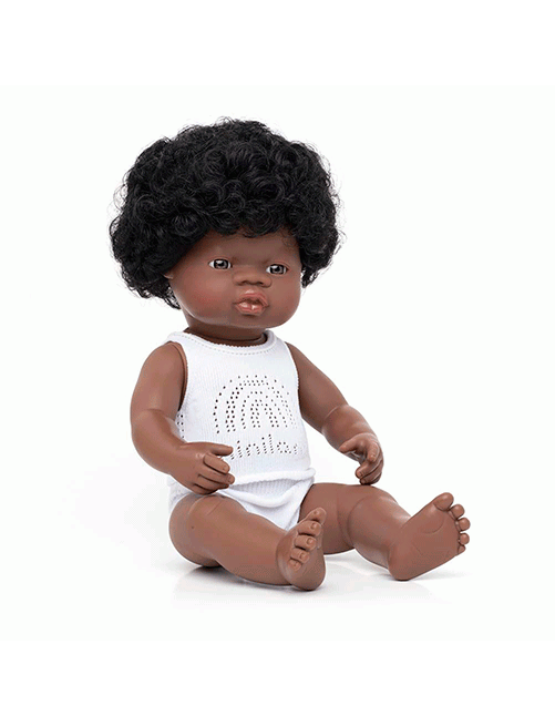 Muñeca-Africana-38cm-Miniland-Dolls-igualdad-niños-niñas-raza-diversidad-empatía-tolerancia-articulados-Juguete-Juego-Simbolico-Imaginacion-Tienda-Online-Zaragoza