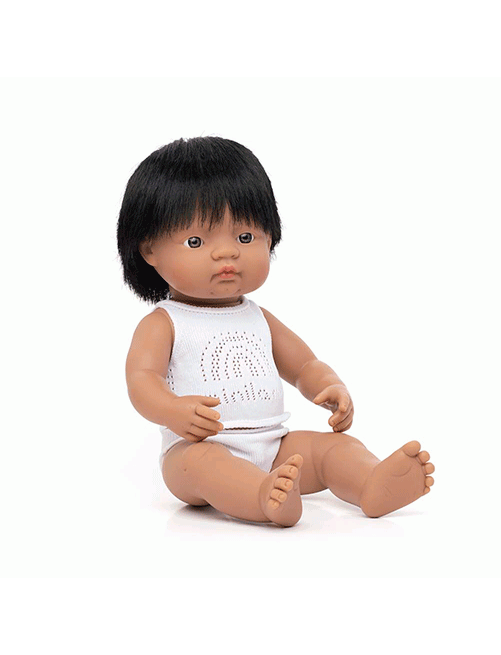 Muñeco-Latinoamericano-38cm-Miniland-Dolls-igualdad-niños-niñas-raza-diversidad-empatía-tolerancia-articulados-Juguete-Juego-Simbolico-Imaginacion-Tienda-Online-Zaragoza