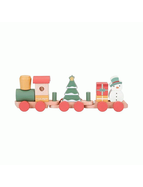 Tren-Navidad-Little Dutch-madera-Decoración-Encajable-Bebes-Niños-Estimulación-Bloque-Imaginacion-Crear-Jugar-juguete-Puericultura-Tienda-Online-zaragoza