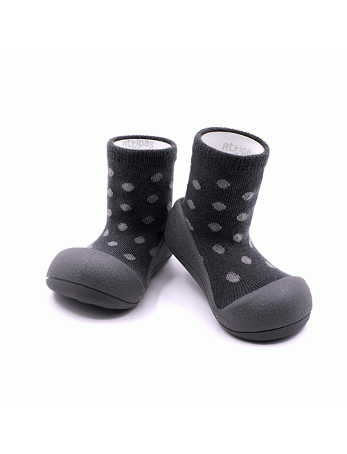 Zapatillas-Dot-Dot-Charcoal-Attipas a-Zapatos-Primeros-pasos-calzado-ergonomico-Bebes-accesorios-Puericultura