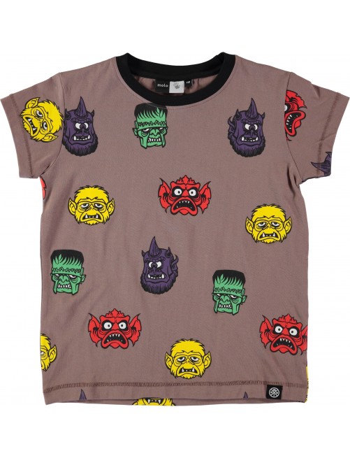 Camiseta Molo Kids Rexo Monster Heads