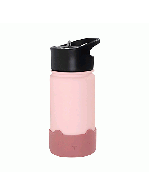 Botella Térmica de Acero Eef Bear Rosa 375ml