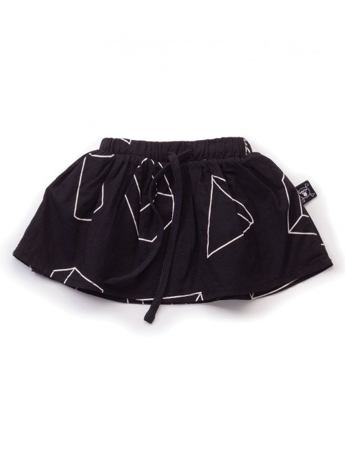 Falda Nununu Geometric Skirt Black