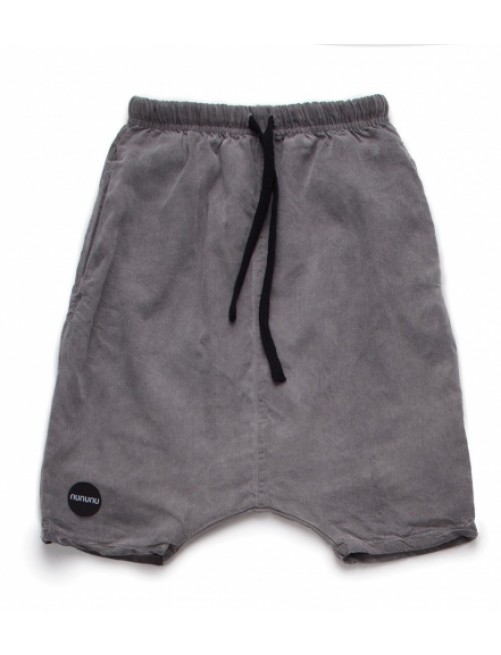 Pantalon Corto Nununu Low Crotch Baggy Shorts Dyed Grey