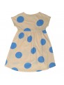 Vestido topos Molo Kids Cindy Giant Dots Amarillo/Azul 2