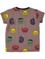Camiseta Molo Kids Rexo Monster Heads1