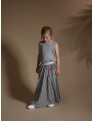 Falda Larga Stripe 10Days Black Blue  moda infantil zaragoza modacasual alternativa tienda moda infantil  zaragoza