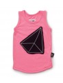 Camiseta Nununu Geometric Patch Tank Top Pink